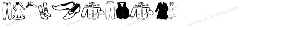 Clothes Peg字体转换